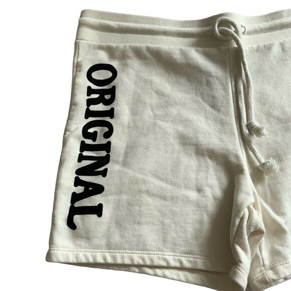 DISNEY Mickey Mouse Soft Sleep Shorts Cream Ivory Color Juniors L 11/13 - Picture 2 of 11